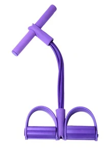 Tensor de cuerda de tracción de pedal de yoga - Morado - Ver 3