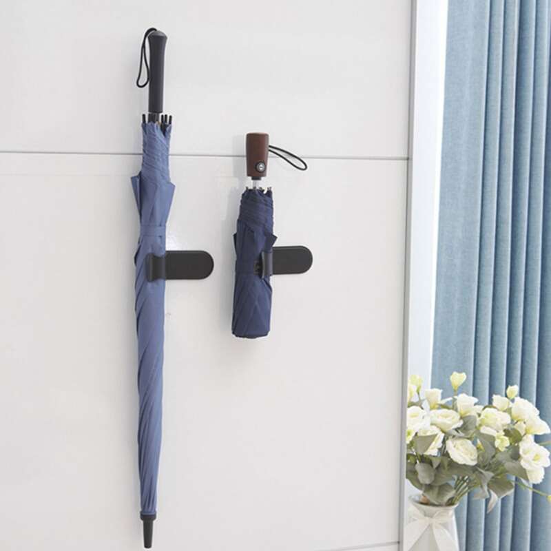 

1pc Door Back Wall Hook, Black