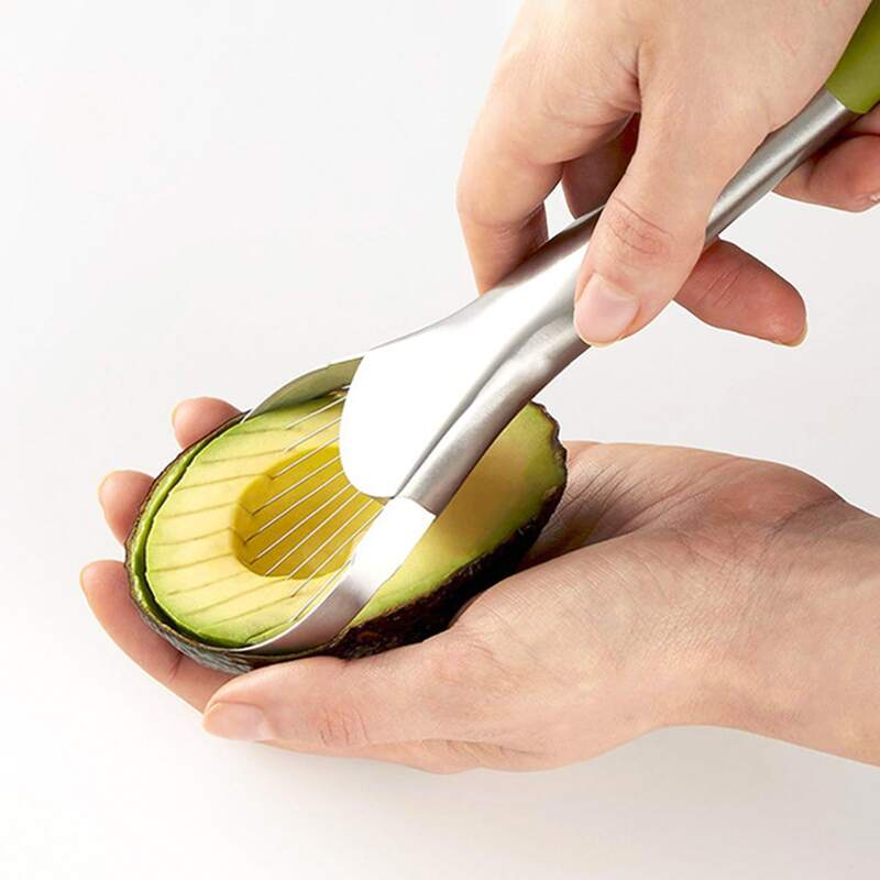 

Stainless Steel Avocado Cutter, Silver