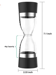 1 件双头可调节盐胡椒研磨器 - 彩色 - 查看 6