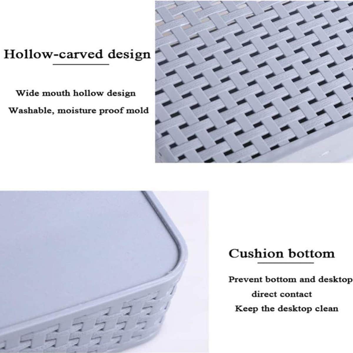

Desktop Storage Box, Grey