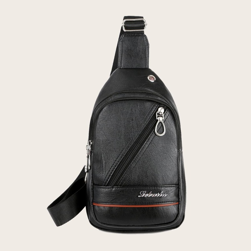

Guys Minimalist Fanny Pack, Black