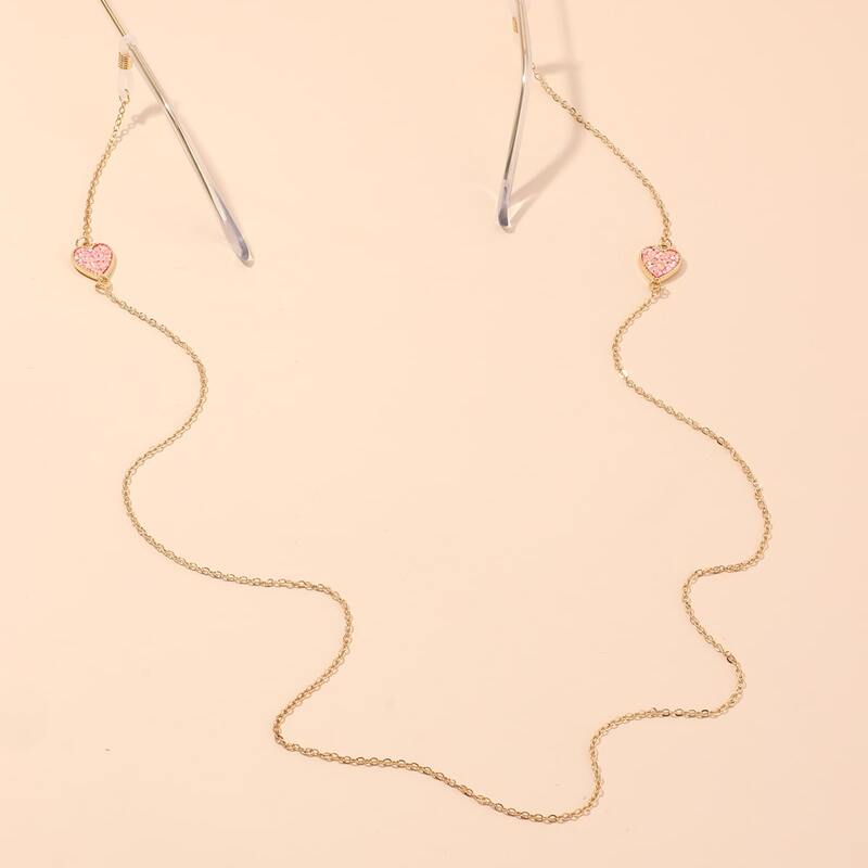 

Heart Decor Glasses Chain, Gold