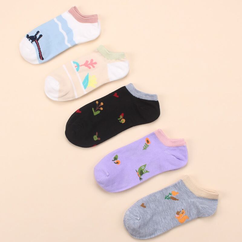 

Cartoon Graphic Socks, Multicolor