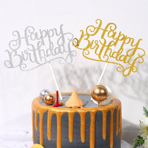 

1pc Birthday Cake Topper, Multicolor