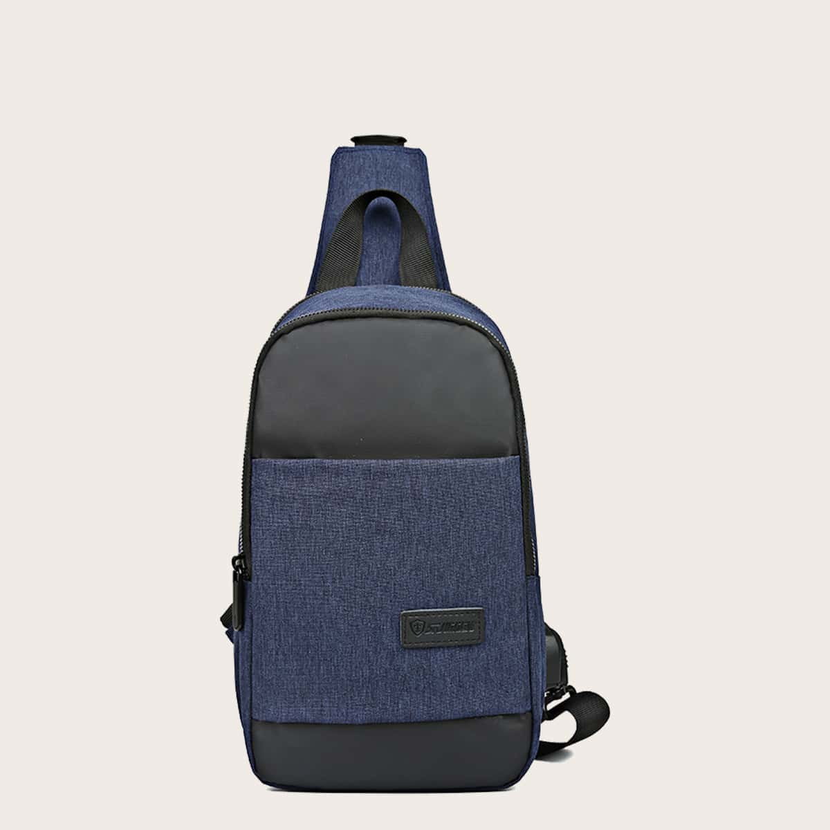 

Guys Colorblock Fanny Pack, Navy