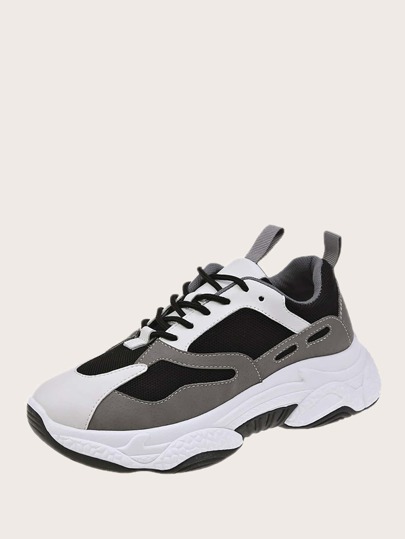 Lace-up Front Chunky Sneakers