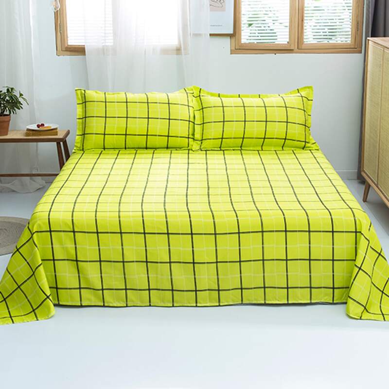 

Plaid Pattern Bedding Set Without Filler, Green