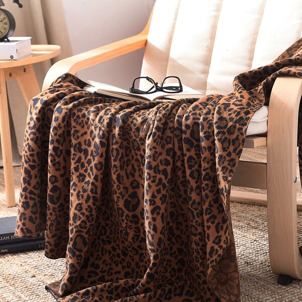 

1pc Leopard Print Bedding Set, Multicolor