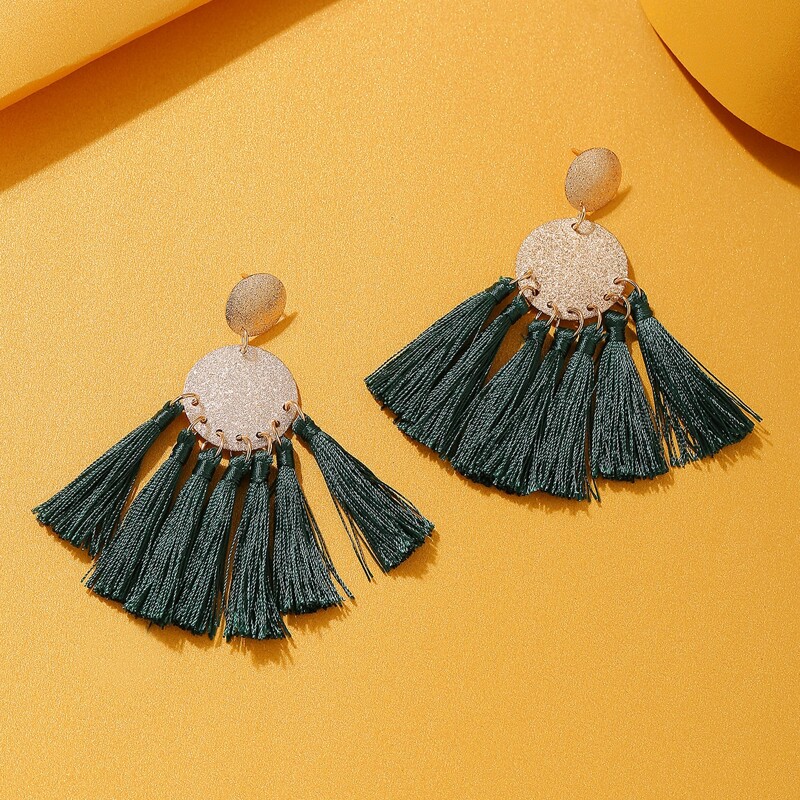 

Tassel Drop Earrings, Multicolor