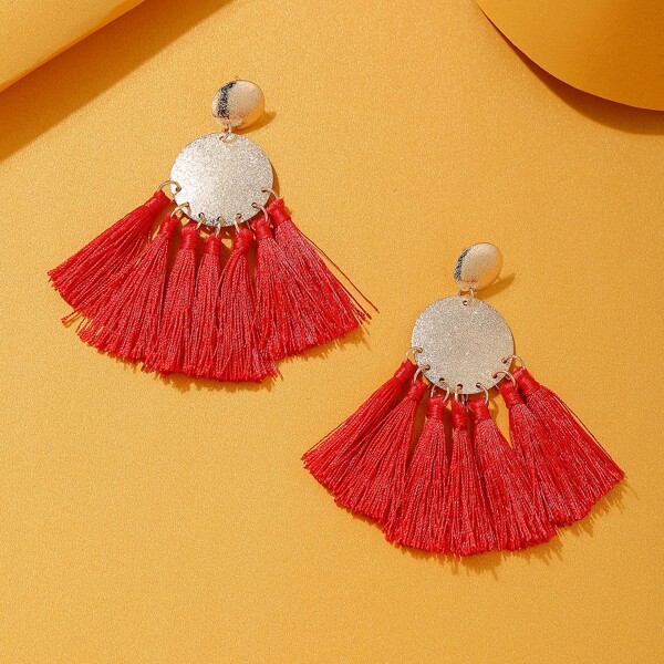 

Tassel Drop Earrings, Multicolor