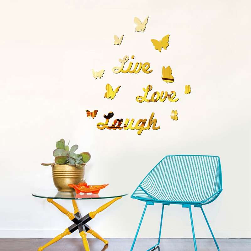 

Letter Graphic Wall Sticker, Multicolor