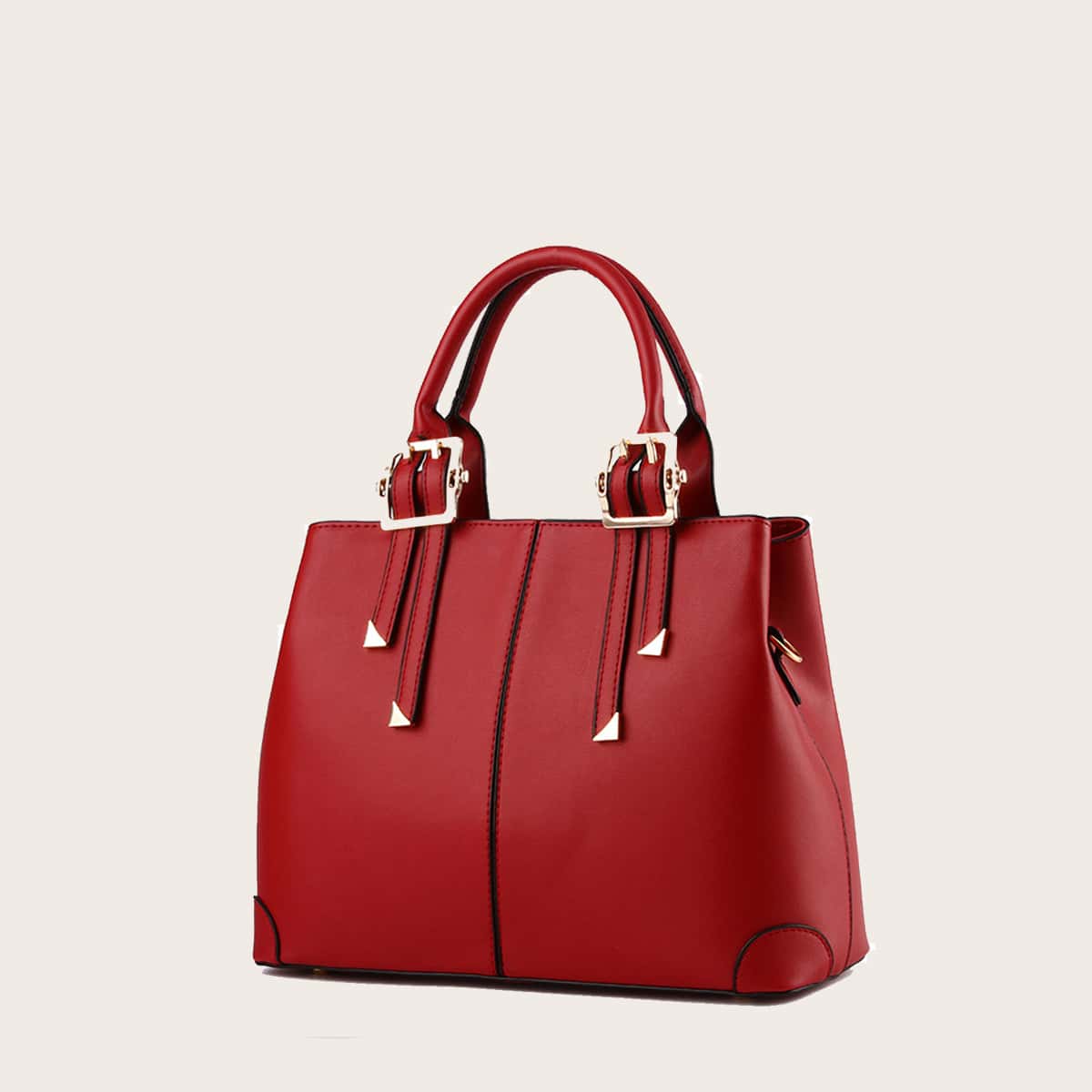 

Minimalist Satchel Bag, Red