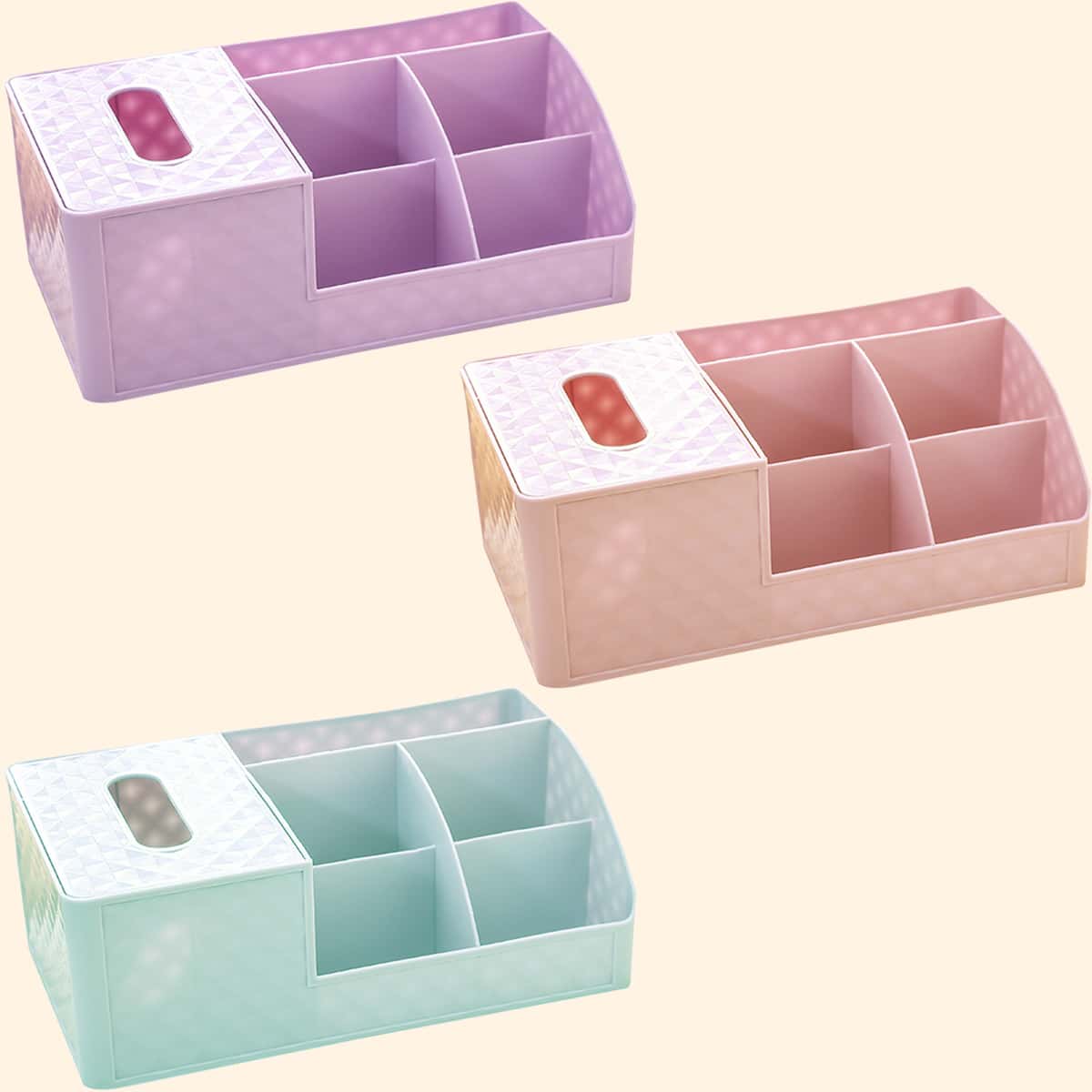 

1pc Multifunction Cosmetic Storage Box, Multicolor