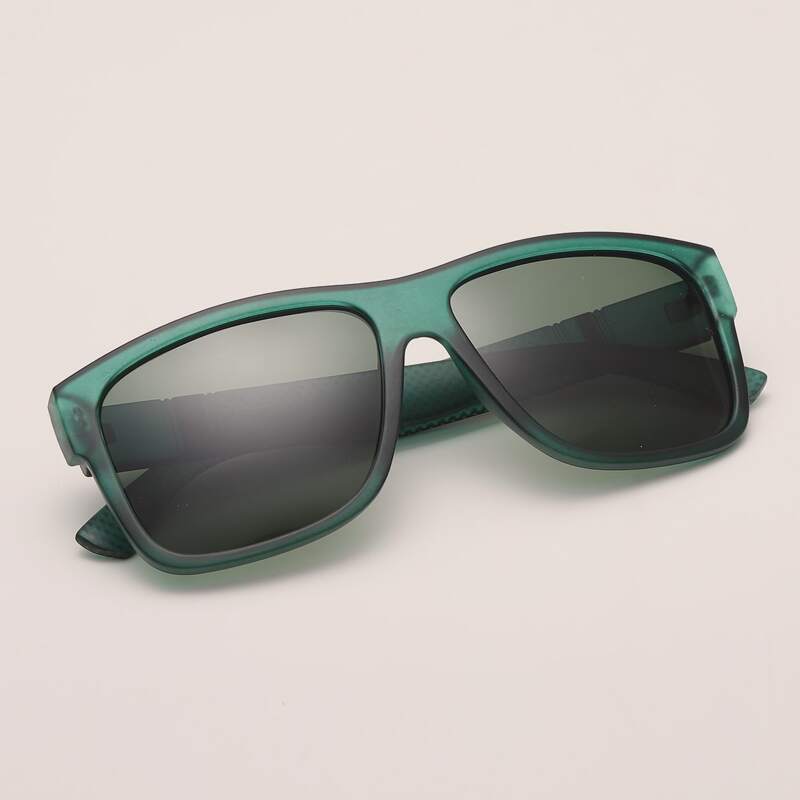 

Guys Square Acrylic Frame Sunglasses, Green