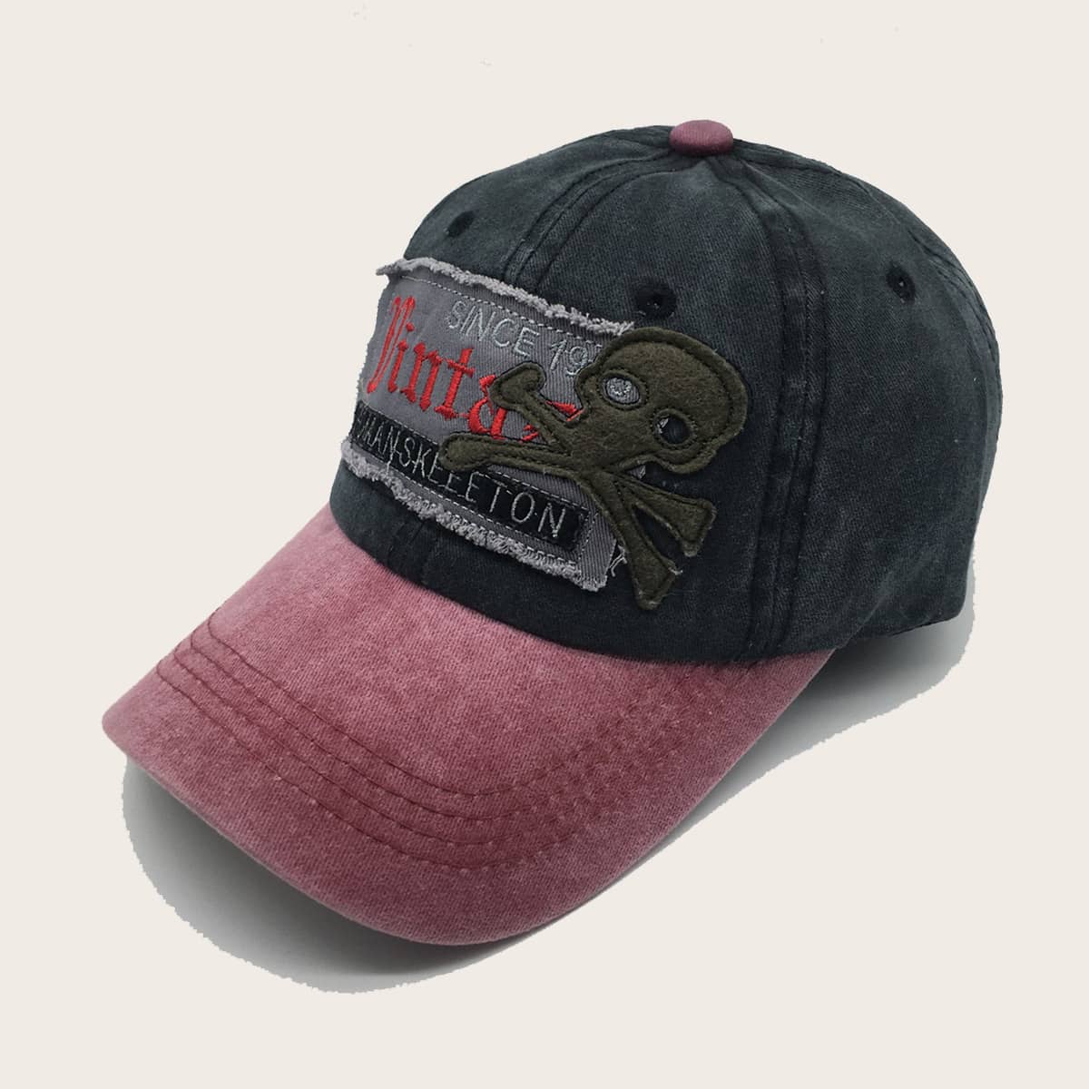 

Guys Colorblock Letter Embroidery Baseball Cap, Multicolor