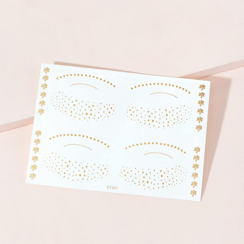 

Polka Dot Tattoo Sticker, Gold