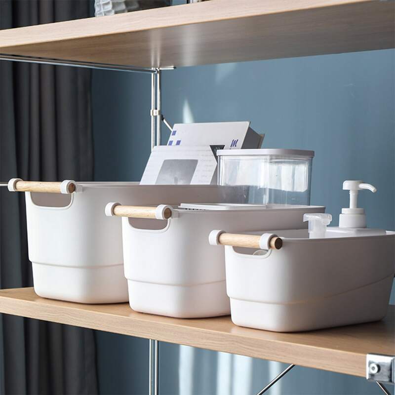 

1pc Solid Storage Box, White