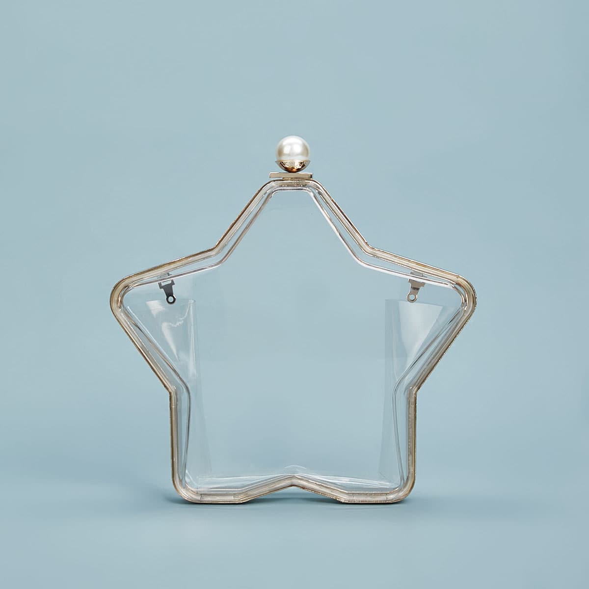 

Star Shaped Clear Clutch Bag