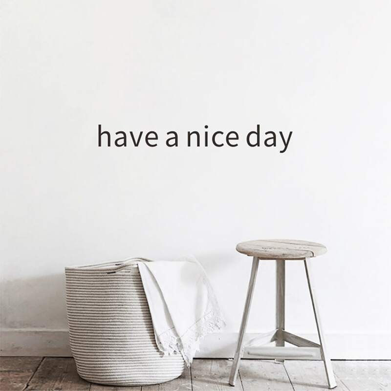 

Slogan Graphic Wall Sticker, Black