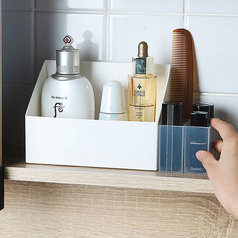 

Solid Cosmetic Storage Box, White