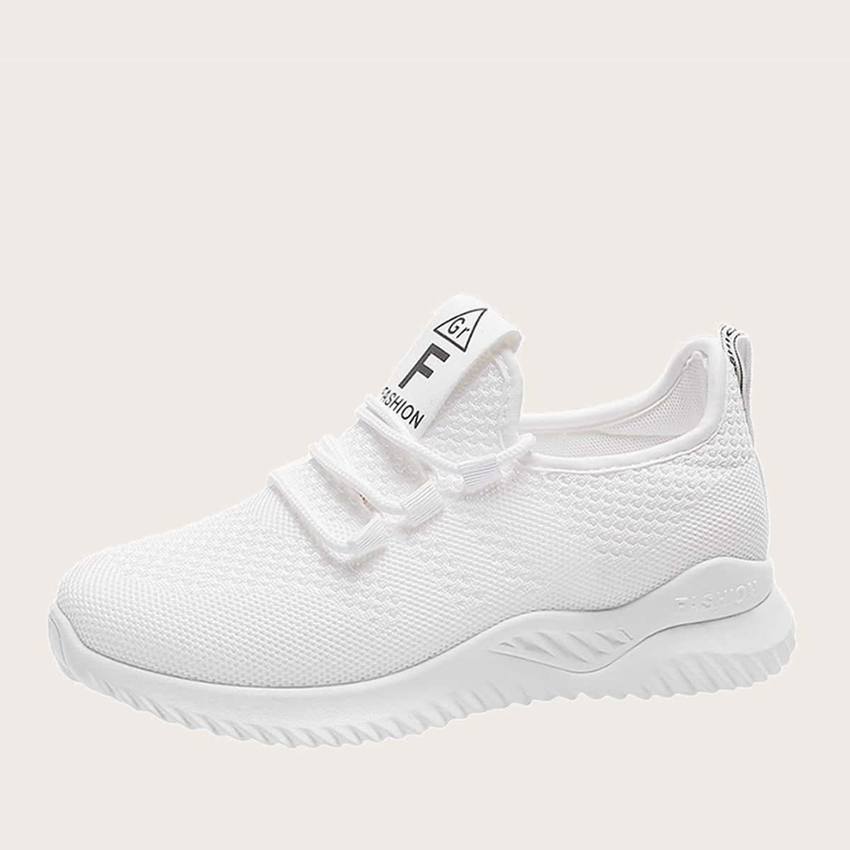 

Lace-up Front Wide Fit Sneakers, White