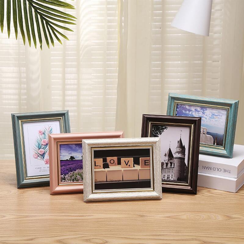 

1pc Plain Photo Frame, Multicolor