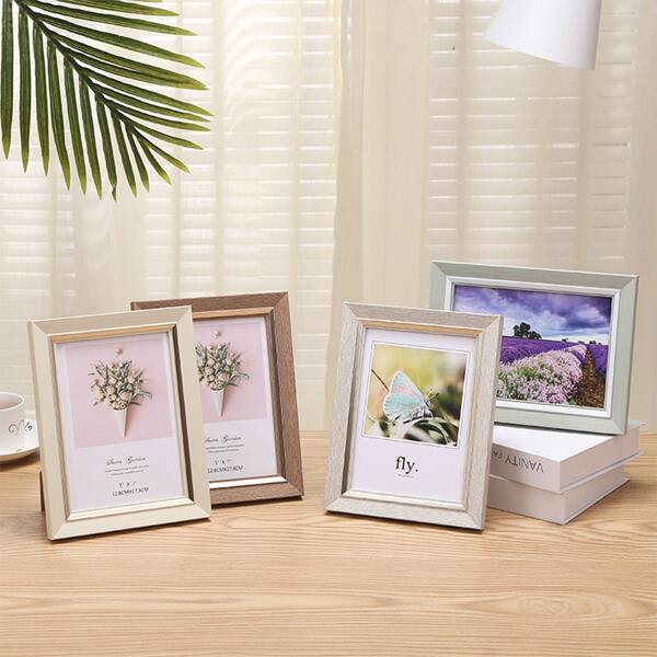 

1pc Solid Photo Frame, Multicolor