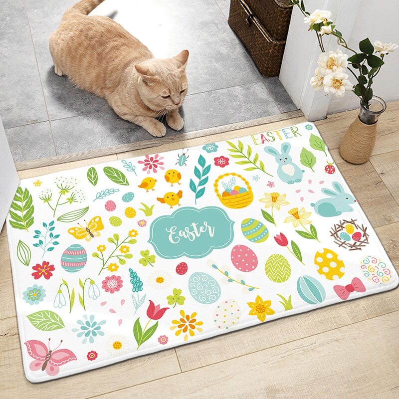 

Cartoon Graphic Floor Mat, Multicolor