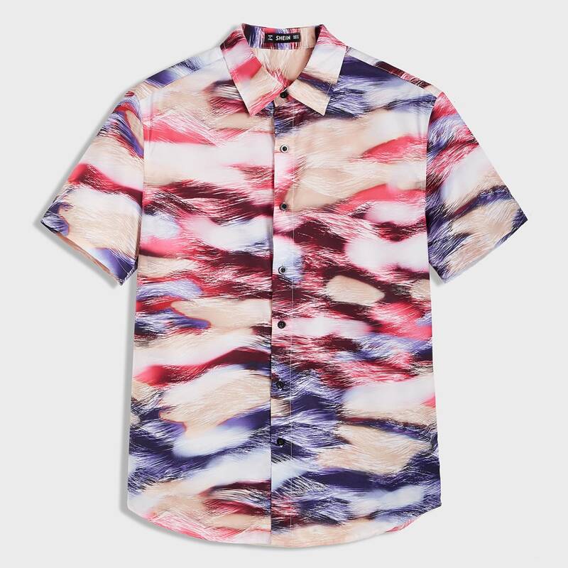 

Guys Tie Dye Shirt, Multicolor