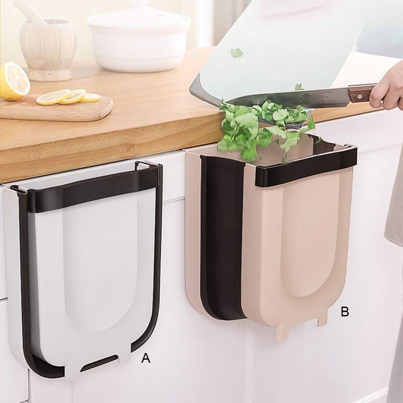 

1pc Kitchen Hanging Trash Can, Multicolor