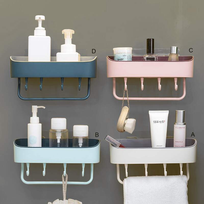 

1pc Wall Mounted Storage Rack, Multicolor