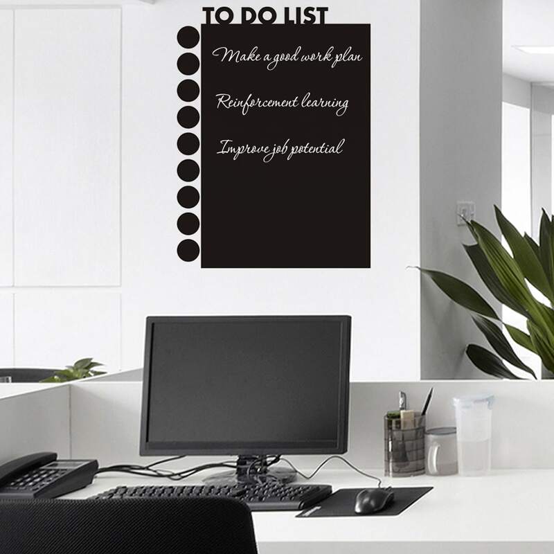 

1sheet Schedule Blackboard Wall Sticker, Black