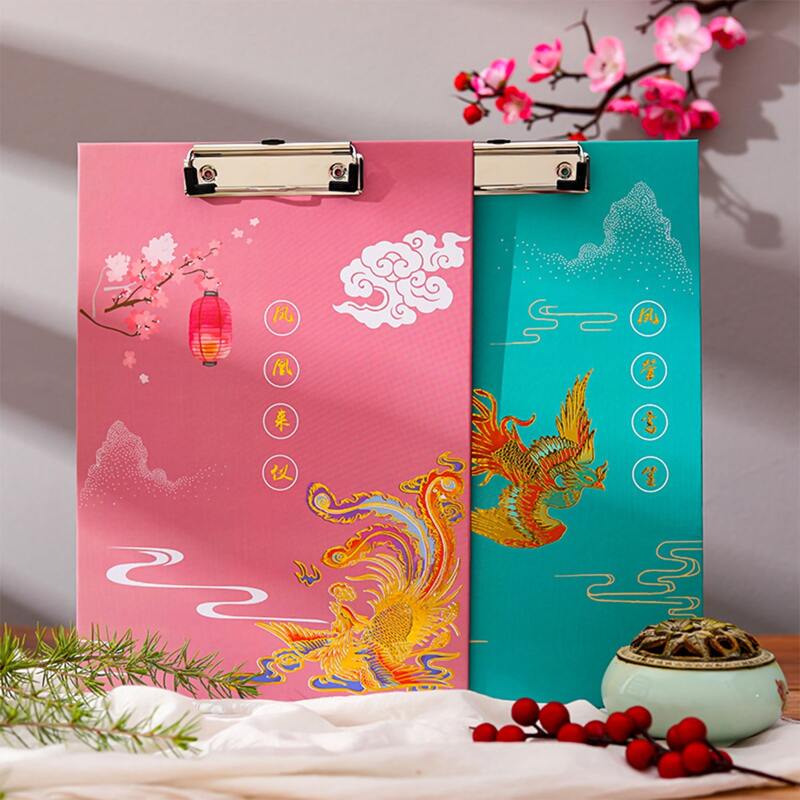

1pc Phoenix Print Clip Board, Multicolor