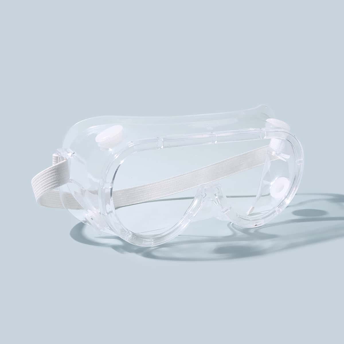 

Clear Frame Flat Top Shield Goggle Glasses