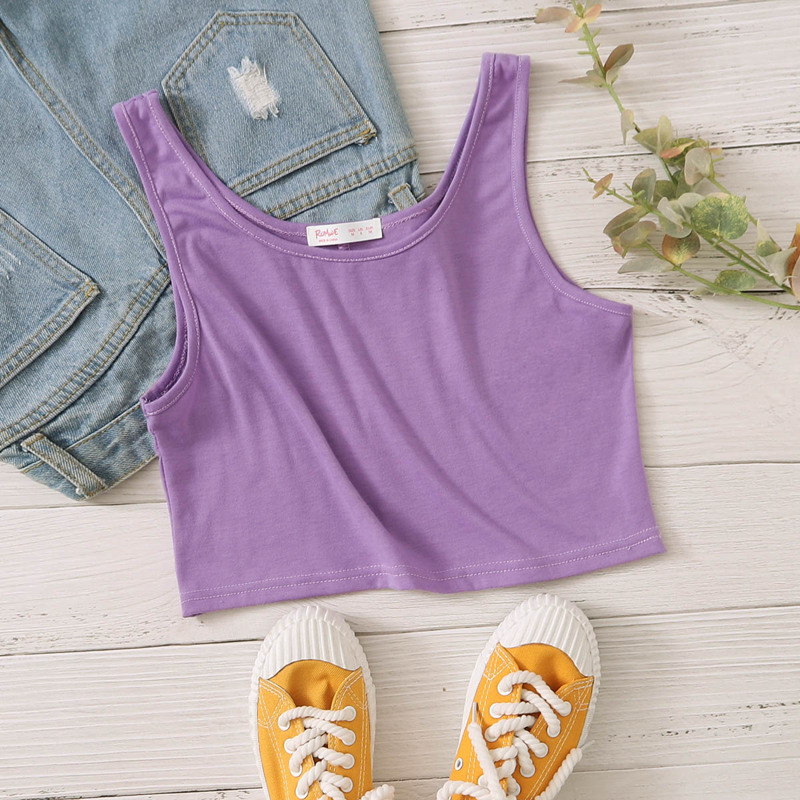 

Purple Crop Tank