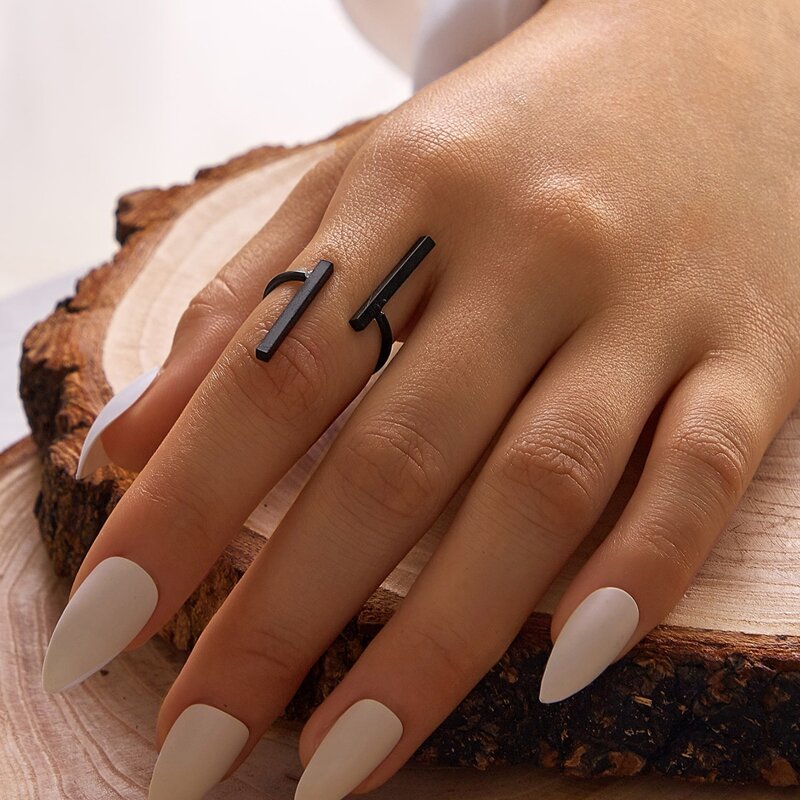 

1pc Bar Decor Ring, Black