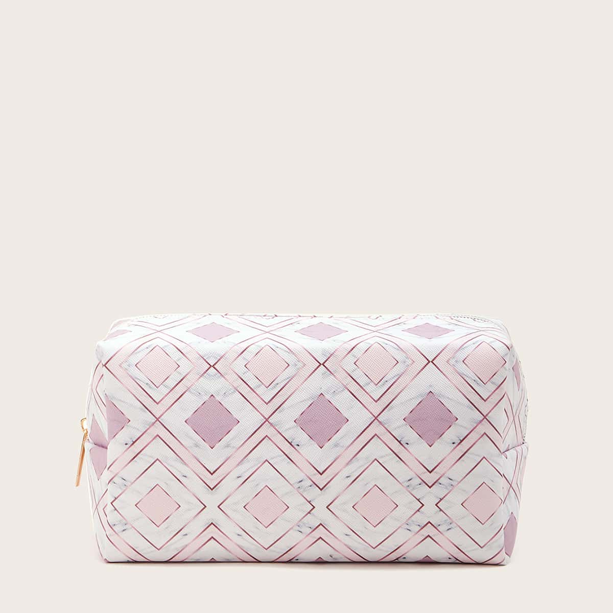 

Geometric Pattern Makeup Bag, Multicolor