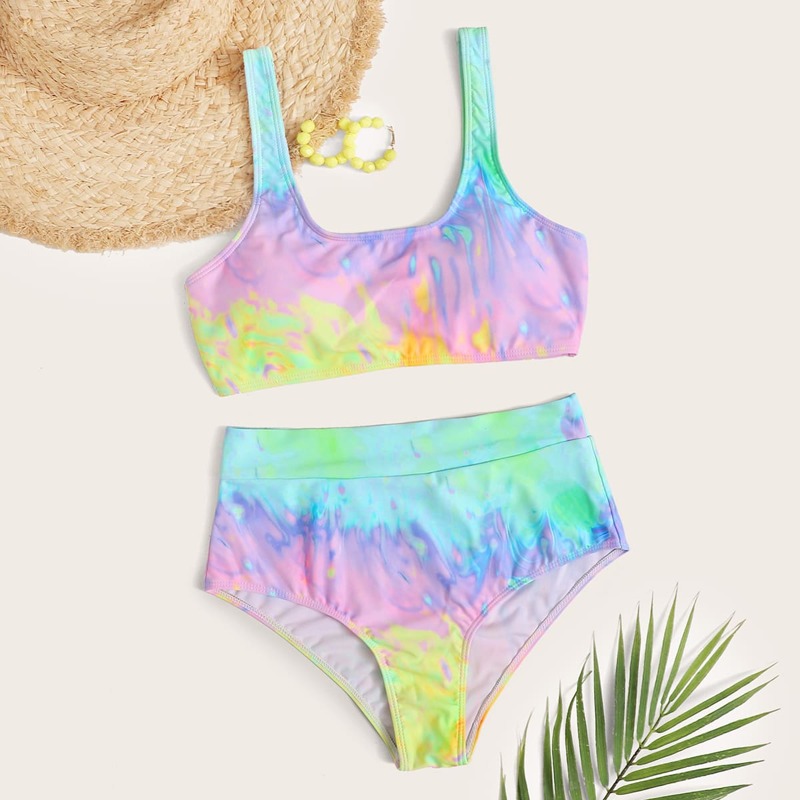 

Tie Dye Bikini Swimsuit, Multicolor