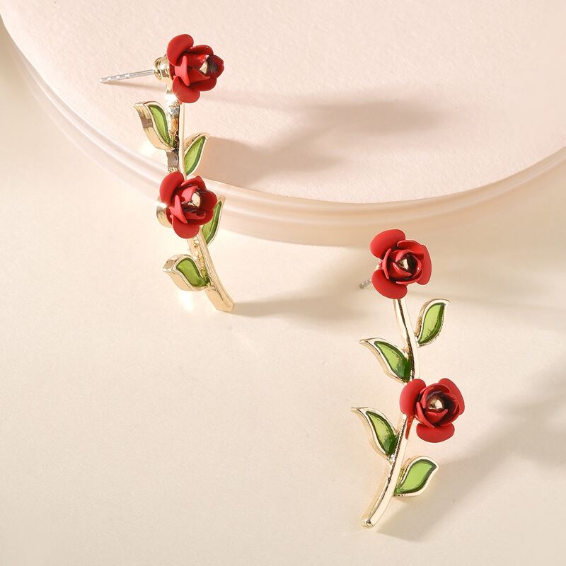 

Flower Decor Earrings, Multicolor