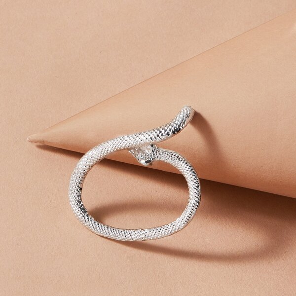 

Металлические серьги в форме змеевика, Серебряные