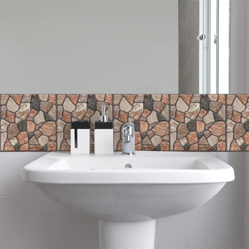 

Three-dimensional Tile Sticker, Multicolor