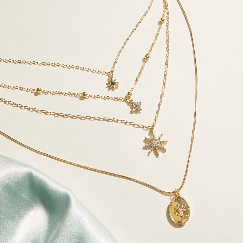 

Star Charm Necklace, Gold