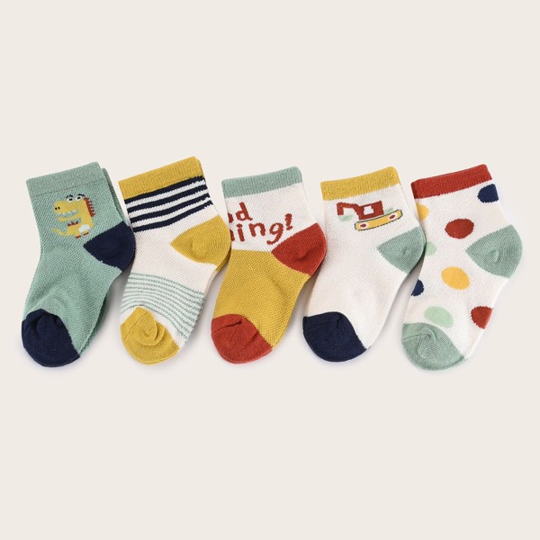 

Toddler Boys Cartoon Graphic Socks, Multicolor