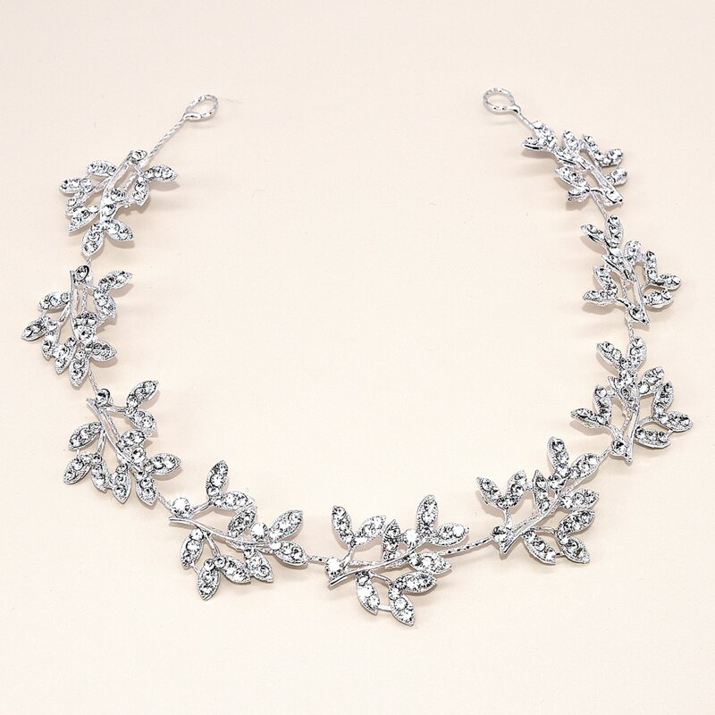 

Rhinestone Engraved Hair Accessory, Silver