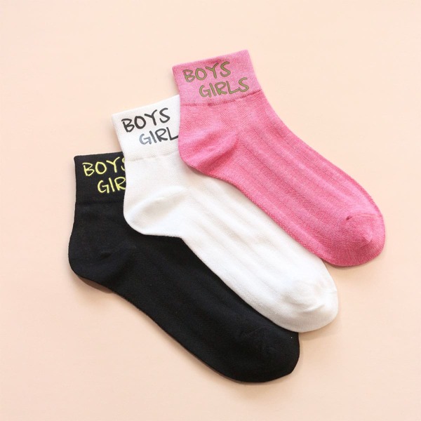 

Letter Graphic Socks, Multicolor