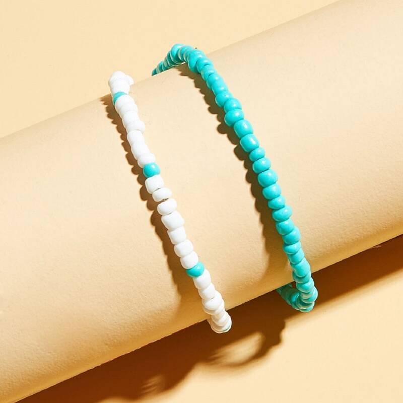 

Color Block Anklet, Multicolor