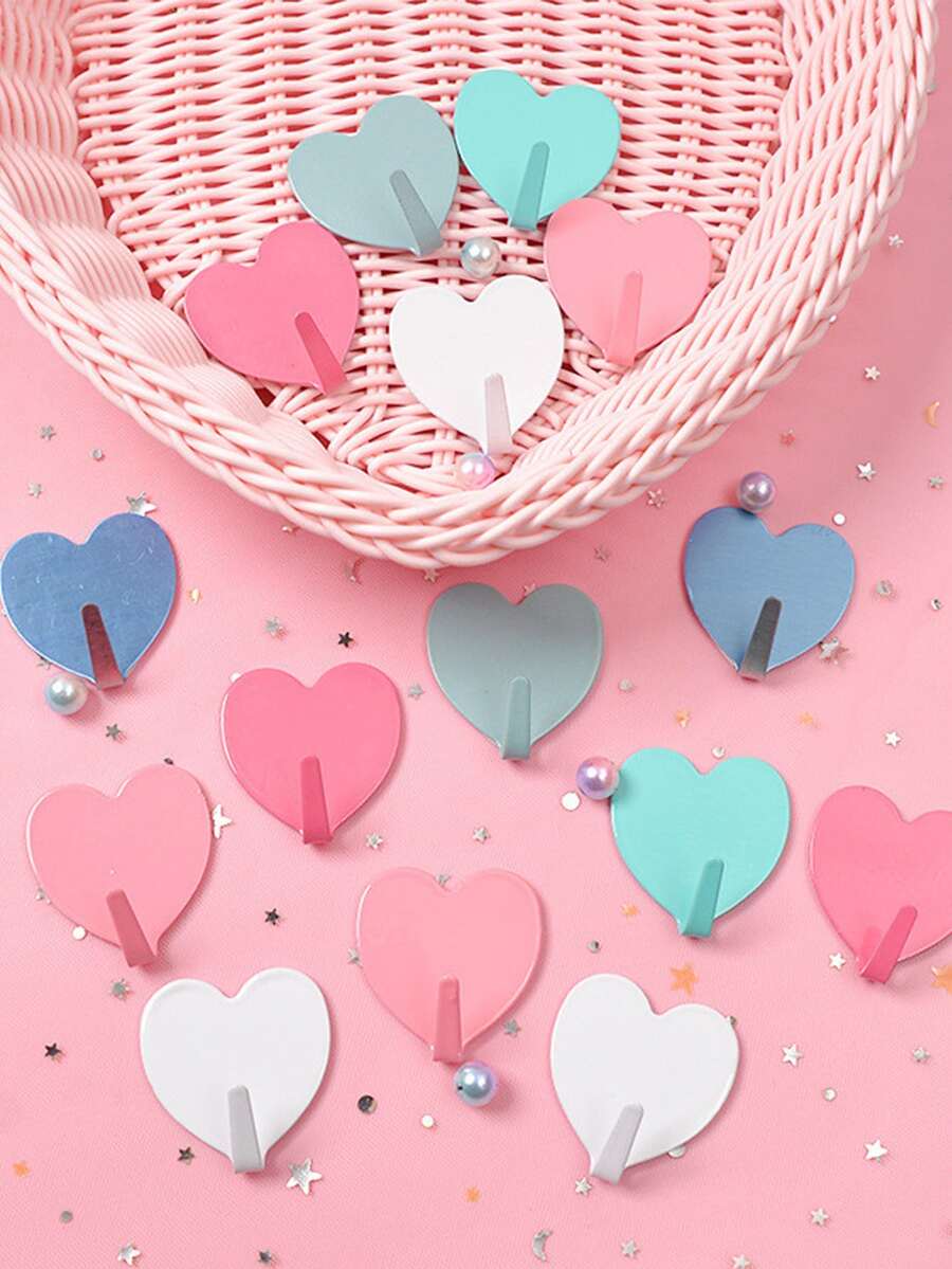 10pcs Heart Random Hook - Multicolor - View 1