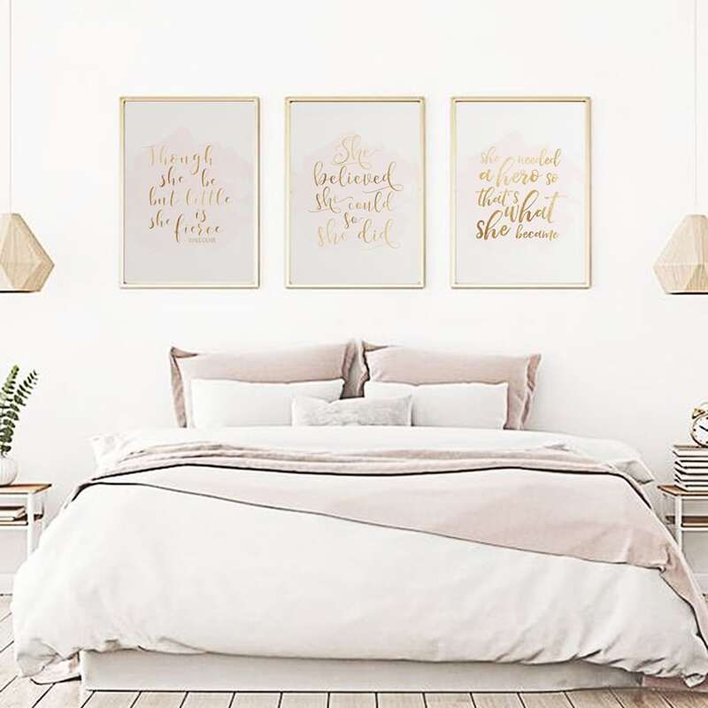 

1pc Slogan Graphic Wall Print, Multicolor