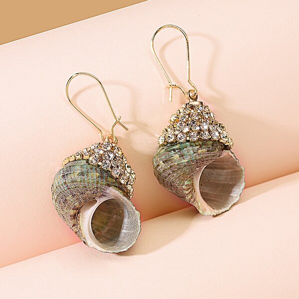 

Conch Drop Earrings, Multicolor